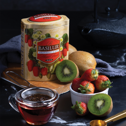 Trà Basilur Magic Fruits - Strawberry & Kiwi