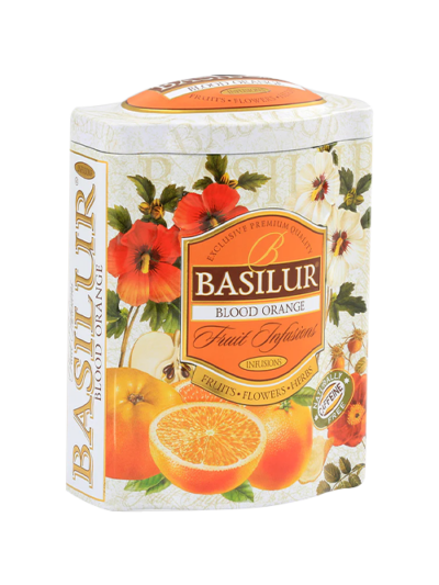 Trà Basilur Fruit Infusions Blood Orange 100g (Hộp Thiếc)