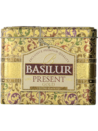 Trà Basilur - Bộ Sưu Tập Quà Tặng - Phiên Bản Vàng 100g (Hộp Thiếc) 1