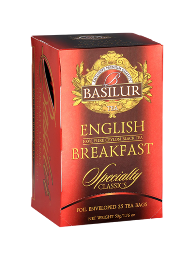 Trà Đen Ceylon Basilur English Breakfast – Specially Classic - 50g (Hộp Giấy)