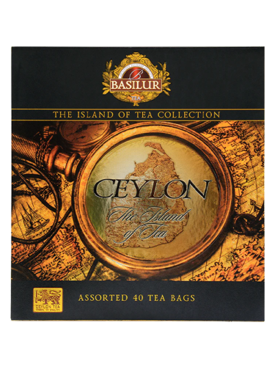 Trà Đen Ceylon Basilur Island Of Tea - Assorted 40 Envelopes 80g (Hộp Giấy) 1