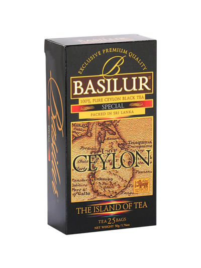 Trà Đen Ceylon Basilur Island Of Tea - Phiên Bản Trà đen Đặc Biệt 50g (Hộp Giấy)